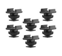 Mtlavishness Six Pieces Sports Camera Cold Shoe Mount Adapter Premium Aluminum Alloy And Plastic Construction For Easy Camera Connection Suitable For Handheld Video Recording With (6PCS)