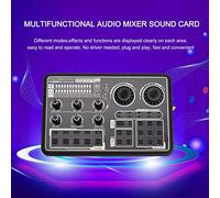 Mtlavishness SK600 Multifunction Digital Audio Mixer With Built In Dual Core DSP Chip For Noise Reduction Clear Stable Sound Quality Suitable For Computer Smartphone Singing