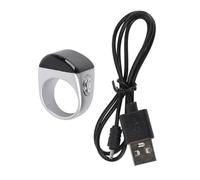 Mtlavishness Smart Ring Counter Intelligent Rechargeable Digital Finger Counter with IP67 40mAh Battery for 15 Day Use Prayer Time Reminder 9999 Count Capacity 22mm Size for Men (22mm)