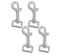 Mtlavishness Snap Hook Spring Hook Stainless Steel Swivel Buckle Key Buckle Dog Leash Clasp Pet Clasp Rugged 360° Rotation for Pet Leashes Collars Wallet Backpack Keychains (L59mm)