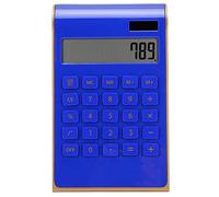Mtlavishness Solar Calculator Dual Power Portable Calculator with Tilted LCD Display 10 Digit Ergonomic Keyboard Financial Basic Math Functions for Office Home Business School and (Blue)
