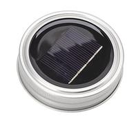 Mtlavishness Solar Mason Jar Lights Lids with 20 LED Fairy Automatic Dusk to Dawn Light Sensor 2M 66ft Copper Wire Warm White Outdoor and Indoor Decor for Garden Patio Wedding Party