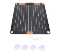 Mtlavishness Solar Panel 5V 10W 27cm Monocrystalline Silicon Abs Dual Ports | Portable Solar Panel10, High Efficiency Solar Panel, Dual Type C Output, Panel10