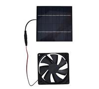 Mtlavishness Solar Powered Fan Single Fan Kit Effectively Lowers Indoor Temperature and Maintains Circulation for Small Chicken Coops Greenhouses Sheds Pet Houses and Window 10w