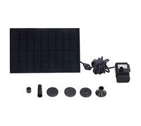 Mtlavishness Solar Water Pump DC Brushless Monocrystalline Silicon Landscape Floating Fountain 9V 1.8W High Efficiency Energy Saving Outdoor Water Feature for Garden Pond Bird