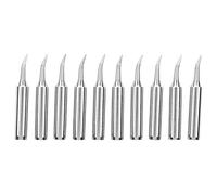 Mtlavishness Solder Iron Tip Lead Free 900M T Bent Internal Heating Solder Iron Tools 10Pcs Brass High Temperature Resistance Fast Heating Long Service Life for Large Welding