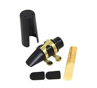 Mtlavishness Soprano Saxophone Mouthpiece Plastic Construction With Plastic Cap And Metal Buckle For Playing In Concerts Or At Home 6 8 By 2 3 By 2 3 Cm In Size And 12g In Weight