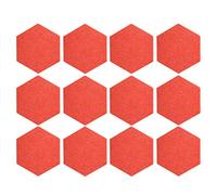 Mtlavishness Sound Absorption Panel Hex Acoustic Isolation Foam Set Kit 12Pcs Black For Home Studio Walls (Pink)
