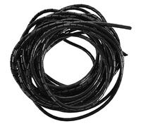 Mtlavishness Spiral Cable Wrap Kabelmanagement 6mm Schwarz 10m - Organisiere Und Schütze Kabel In Heim, Büro, PC, TV Und Heimkino - Flexibel Zuschneidbar Für Saubere Verkabelung