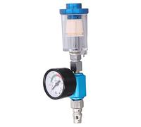 Mtlavishness Spray Gun Air Regulator Iron Plastic Brass Pneumatic Tool Accessory for Paint Guns 1/4in