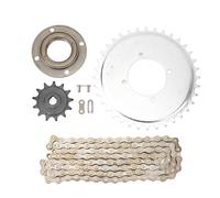Mtlavishness Sprocket Chain Kit 410 Drive Sprocket 13T Gear 114 Links Chain Flywheel Steel Multi Purpose Combo Set for DIY Scooter Bikes Beach Rides Motorcycles Off Road Vehicles