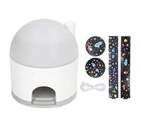 Mtlavishness Star Projector Light Star Ambient Lamp Projector Innovative Room Star Projector Dynamic 360° Rotation Adjustable Brightness Romantic Starry Sky for Children's Bedroom (White)