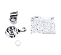 Mtlavishness Strong Suction Cup Shower Holder with Towel Hook Wall Mount Bracket for Bathroom Premium PVC Chromed Easy Installation No Drill