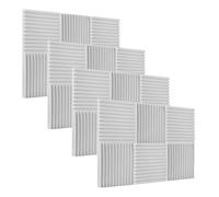 Mtlavishness Studio Acoustic Foam Panels 12 Pack Soundproofing Foams High Density Fireproof Noise Reduction Insulation Tiles For Home Studio Recording Room Theater 30x30x2 5cm (24pcs)