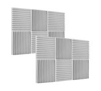 Mtlavishness Studio Acoustic Foam Panels 12 Pack Soundproofing Foams High Density Fireproof Noise Reduction Insulation Tiles For Home Studio Recording Room Theater 30x30x2 5cm (12pcs)