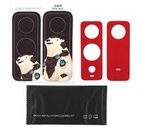 Mtlavishness Sunnylife Action Camera PVC Stickers Protective Skin Film for One X2 Camera Easy to Stick and Tear Sun Resistant Long Lasting Beautiful Suitable for Outdoor Use (Polar Bear, Carbon Red)