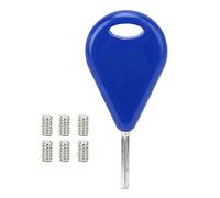 Mtlavishness Surf Fin Key Screws Set Surfboard Fin Screw with Comfortable Plastic Handle Compact Lightweight Surfing Equipment for Fins 6 Stainless Steel Screws for Easy (Blue)