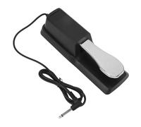 Mtlavishness Sustain Pedal Durable Metal Universal Fit For Electronic Piano And Keyboard Silver ABS And Metal Material