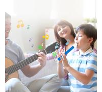 Mtlavishness SW1 YL Kids Slide Whistle Musical Instrument Toy Durable ABS Body Steel Sliding Rod Smooth Edge Safe For Kids Clear Loud Sound Easy Transition From Bass To Treble (Blue)
