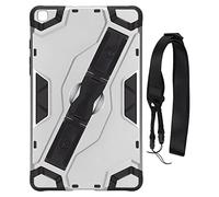Mtlavishness Tablet Case for Tab A 8 0in Ultra Thin Shakeproof Protective Cover with Shoulder Straps and Hand Strap Ideal for On The Go Use Compatible with 2019 Version SM T290 (Silver)