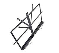 Mtlavishness Tabletop Metal Foldable Music Stand Lightweight Portable Spring Loaded Ideal For Practice Or As A Book Stand With Rubber Footpad Multi Angle Adjustable Panel Size 46