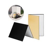 Mtlavishness Three In One Photography Cardboard Paperboard Folding Photography Reflector Diffuser Board A Versatile Tool for Still Life Product and Food Photo Comes with Three (A4)