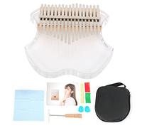 Mtlavishness Title Kalimba Thumb Piano Transparent Acrylic Beginner Musical Instrument With Ergonomic Design Lightweight Portable For Travel Home Practice