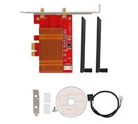 Mtlavishness Title: Wireless Bluetooth Network Card High Performance Dual Band 2.4Ghz 300Mbps 5Ghz 1730Mbps for Desktop Computers With Pure Copper Heat Sink And Dual 6DBi Antennas