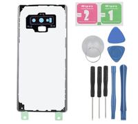 Mtlavishness Transparent Battery Back Cover for Note9 N960 Fit ABS Material Comes with Removal Tools and Pre installed Adhesives Four Color Options for Your Customization Ideal (Blue)
