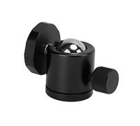 Mtlavishness Tripod Ball Head Camera Mount Aluminum Alloy 360 Degree Rotating Universal for Tripod SLR Camera Material Wide Compatibility Multi Angle Rotation Compact And (Negro)