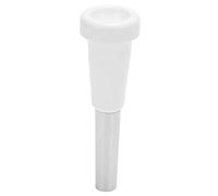 Mtlavishness Trumpet Mouthpiece For Students Professionals Durable Metal ABS Construction Enhanced Sound Clarity Brass Instrument Accessories Performance Parts For Jazz Orchestral (White)