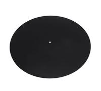 Mtlavishness Turntable Mat Acrylic Anti Static Noise Reduction Slipmat Upgrade Sound Quality for 12 Inch Record Player Transparent Luminous Effect Compatible with 33 1/3rpm and (Transparent Black)