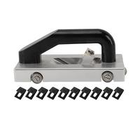 Mtlavishness U Type Blade Wheeled Groover Aluminium Alloy Manual Floor Groover Floor Grooving Slotting Pull Hand Flooring Tool Slotter for PVC Plastic Floor Silver