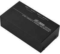 Mtlavishness Ultra Compact Hum 2 Channel Noise Eliminating Filter Ideal for Stereo Mixer and Power Amplifier Connections With 1/4 Inch TRS Inputs And Outputs Compact Metal