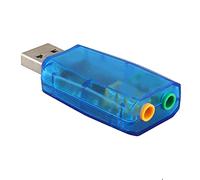 Mtlavishness USB 2 0 Virtual External Mic Speaker 3D 5 1 Channel Audio PC Sound Card Adapter Plug And Play No External Power Required Digital Class B Power Amplifier For 2000