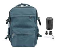 Mtlavishness Vacuum Compression Backpack with Pump 27L Large Capacity Rain Proof Design for 15.6 Inch Laptop Business Travel Roseate Organized Layout Comfortable to Carry User (Blue)