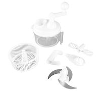 Mtlavishness Vegetable Chopper Hand Cranked Veggie Cutter Convenient Fast Safe Vegetable Processor for Chopping Vegetables Nuts Sauces Chickpeas Guacamole Compact Design for Home