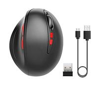 Mtlavishness Vertical Wireless Mouse Rechargeable USB Mouse with Ergonomic Design A Great Choice for Office and Gaming New Generation Vertical Mouse with 2 4G Wireless Connection