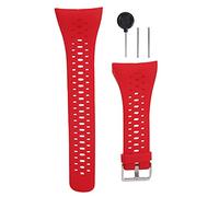 Mtlavishness Watch Band Strap Replacement for Polar Watches Ideal For Everyday Use Soft Flexible Comfortable Silicone Material Adjustable Size Comes With Disassemble Tool Fits (Red)