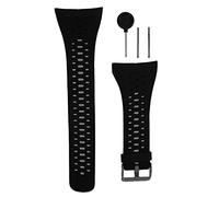 Mtlavishness Watch Band Strap Replacement for Polar Watches Ideal For Everyday Use Soft Flexible Comfortable Silicone Material Adjustable Size Comes With Disassemble Tool Fits (Black)