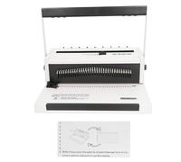 Mtlavishness Wire Binder Machine, 3:1 Pitch Round Hole Double Wire Comb Binder with Humanized Handle, Binds A4/A5 Sheets, Punches 20 Sheets 80gsm, 120 Sheets Binding Capacity,