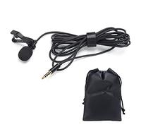 Mtlavishness Wired Lavalier Microphone Clip On Lapel Lav Mic Mini Portable Noise Reducing for Broadcasting