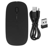 Mtlavishness Wireless Gaming Mouse 2.4GHz Connection Mute Click High Sensitivity Optical Tracking Ideal for Computers Laptops and Android Devices with BT 5.0 Dual Mode Switching (Black Frosted)
