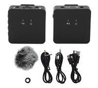Mtlavishness Wireless Lavalier Microphone Clear Voice Capture Compatible With Multiple Devices For Interviews Live Streams Meetings And Recoding Plastic Material Black Colour