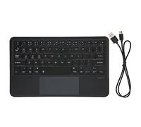 Mtlavishness Wireless Multi Touch Sensitive Small Portable Rechargeable Keyboard for Versatile Use on IOS Tablets Android Devices and PCs with 10m Effective Operating Distance BT (Black)