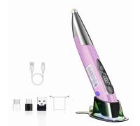 Mtlavishness Wireless Optical Pen Mouse With USB And Dual BT Modes For PC Laptop Notebook Computer Offers 800 1200 1600 DPI Adjustable Movement Speed Works Perfectly On Bed And (Grey)