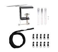 Mtlavishness Zipper Pull Tool Professional Efficient Stainless Steel Double Ends Quick Zipper Jig Sliders for Pants Dress Tailor Shop Zipper Pulling Jig Tool for A Wide of Sewing