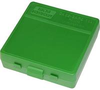 MTM 100 Round Flip-Top Ammo Box 380/9MM Cal (Green)