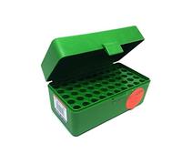 MTM 50 Round Standard Ammo Boxes - Made of virtually indestructible polypropylene that will not warp, crack, chip, peel, expand or contract., Snap-Lok latch prevents accidental spills.