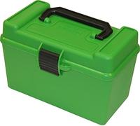 MTM Casegard Deluxe 50 Round Ammo Box H50 Large (Green)